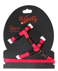Tailpetz Cat Harness Kedi Göğüs Tasması Pembe