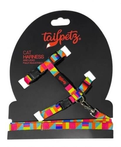 Tailpetz Cat Harness Kedi Göğüs Tasması Spirit Desenli