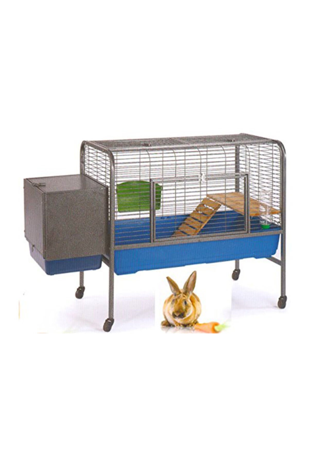 Eurogold Sehpalı Yuvalı Tavşan Kafesi 132 cm x 57 cm x 90 cm