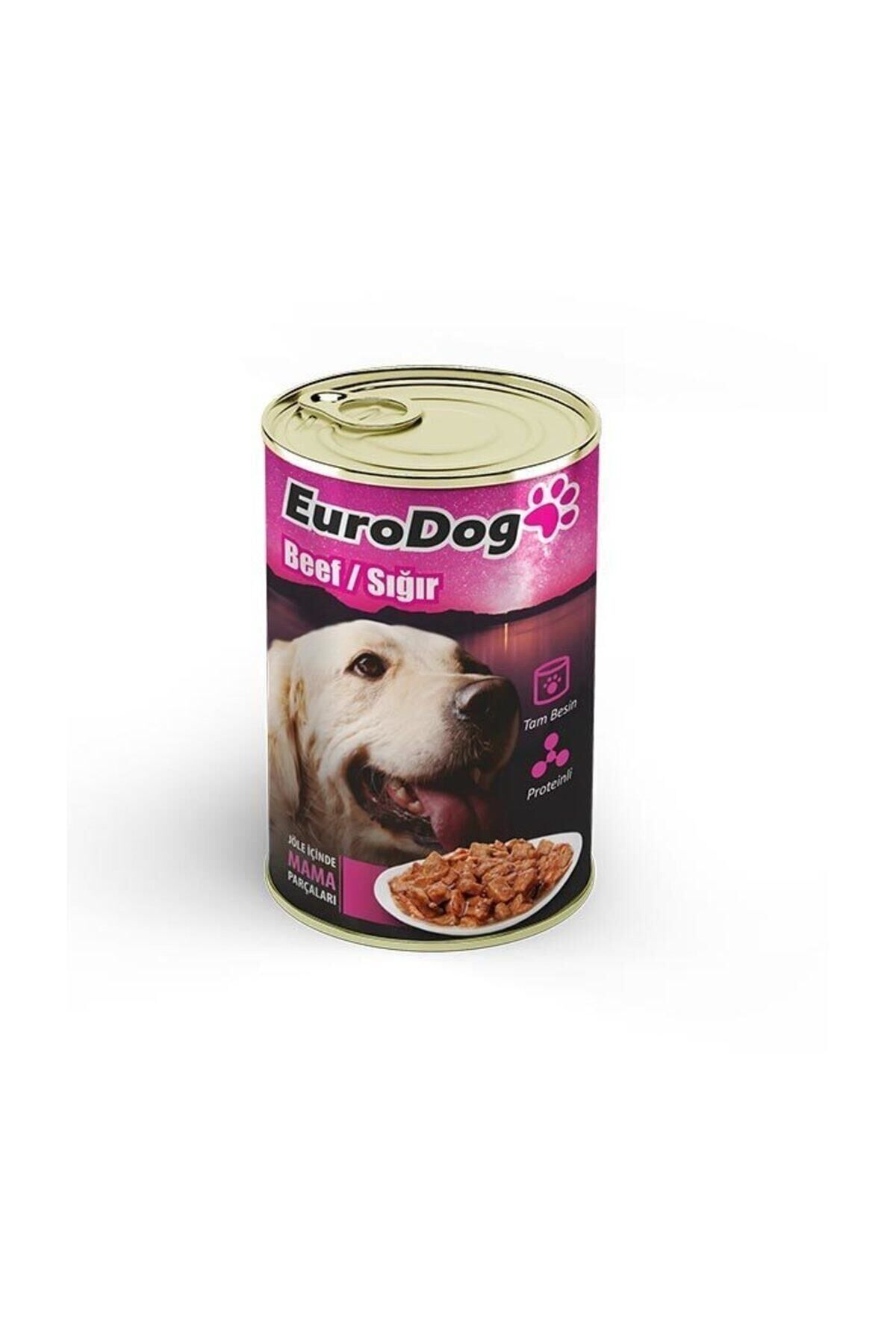 Eurodog Köpek Konservesi Biftekli 415gr