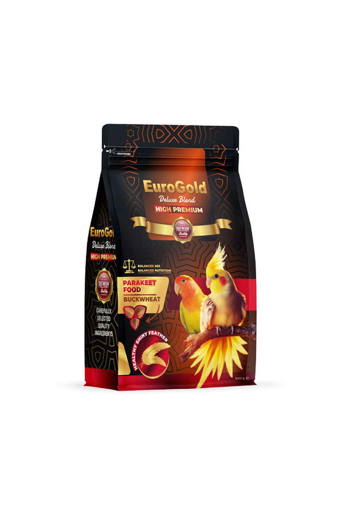 EuroGold Deluxe Paraket Yemi Karabuğdaylı 1000 Gr