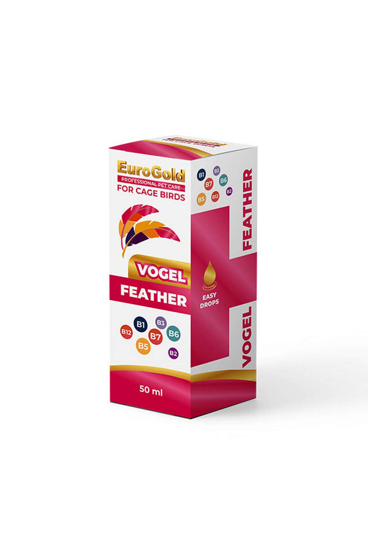 EuroGold Vogel Feather Kuşlar İçin Tüy Döküm Destekleyici Damla 50 ML