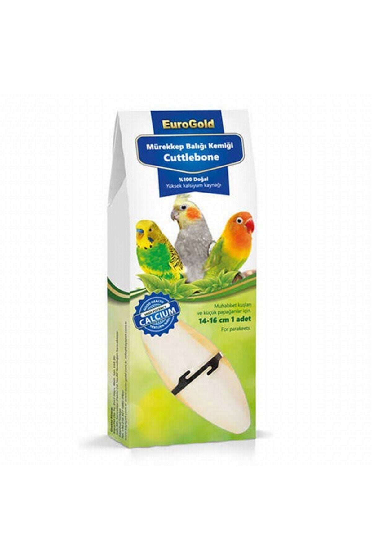 EuroGold Mürekkep Balığı Kemiği Kuş Gaga Taşı 14-16 Cm