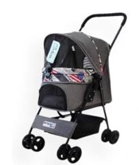 ZAMPA SHOWTİME KÖPEK&KEDİ ARABASI GRİ 42x69,5x88cm