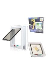 EuroCat Kedi Kapısı 4 Fonksiyonlu 19 cm x 20 cm x 2 cm