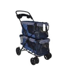 ZAMPA TWİNS KÖPEK&KEDİ ARABA LACİVERT 55x85x100cm