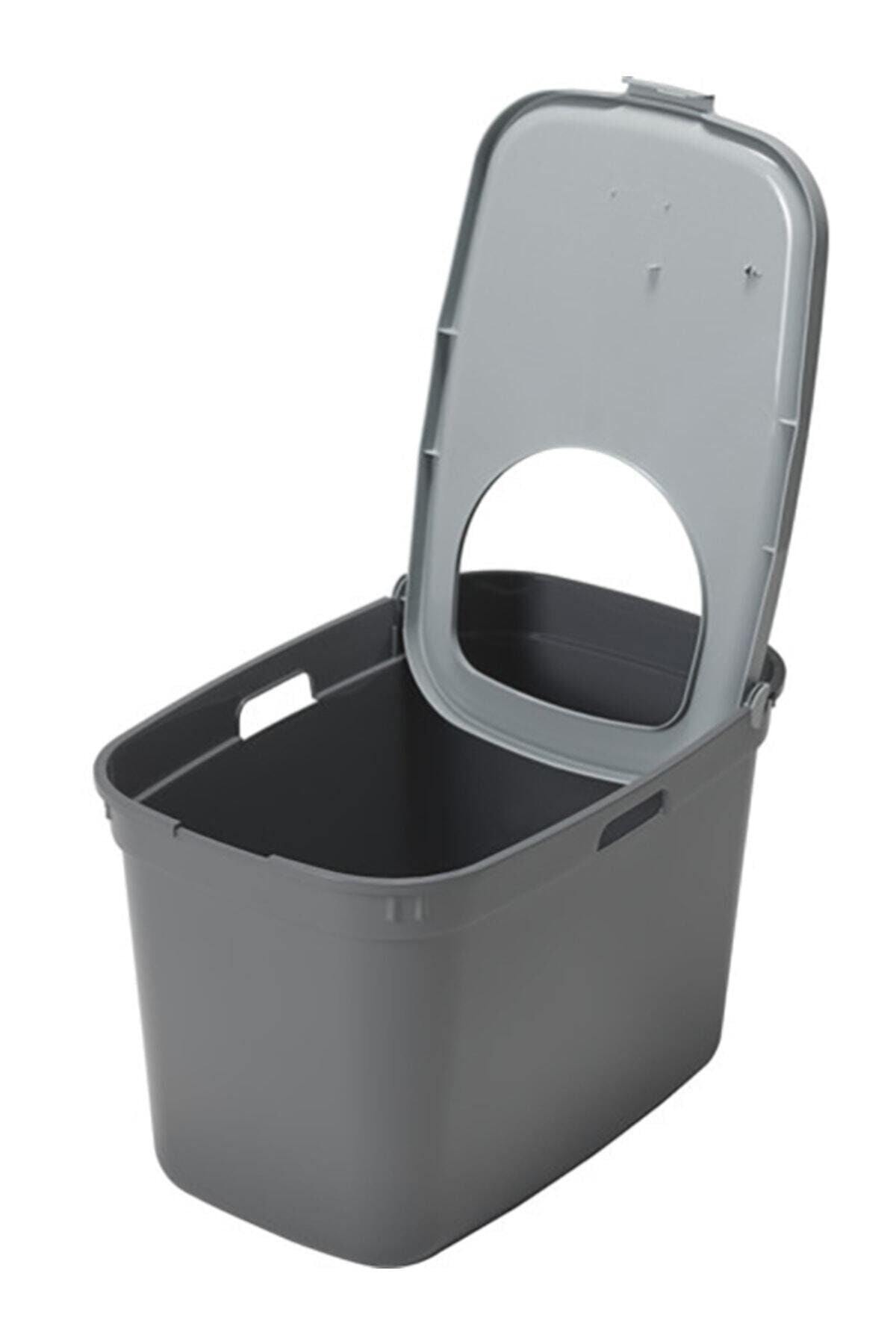 Moderna Top Cat Kedi Tuvaleti Koyu Gri