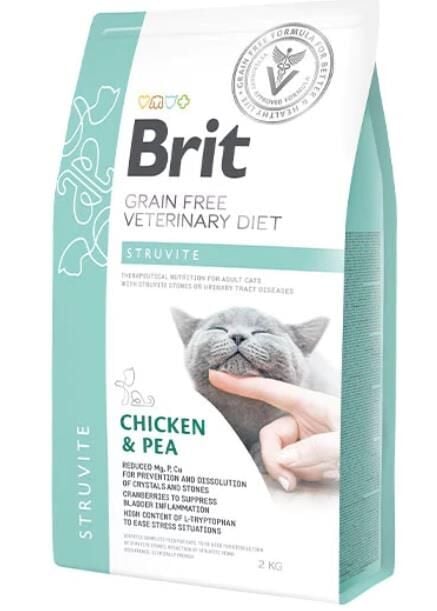 Brit Veterinary Diet Struvite İdrar Yolu Sağlığı Destekleyici Tahılsız Kedi Maması 2kg