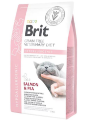 Brit Veterinary Diet Hypo-Allergenic Cilt Sağlığı Destekleyici Tahılsız Kedi Maması 2kg