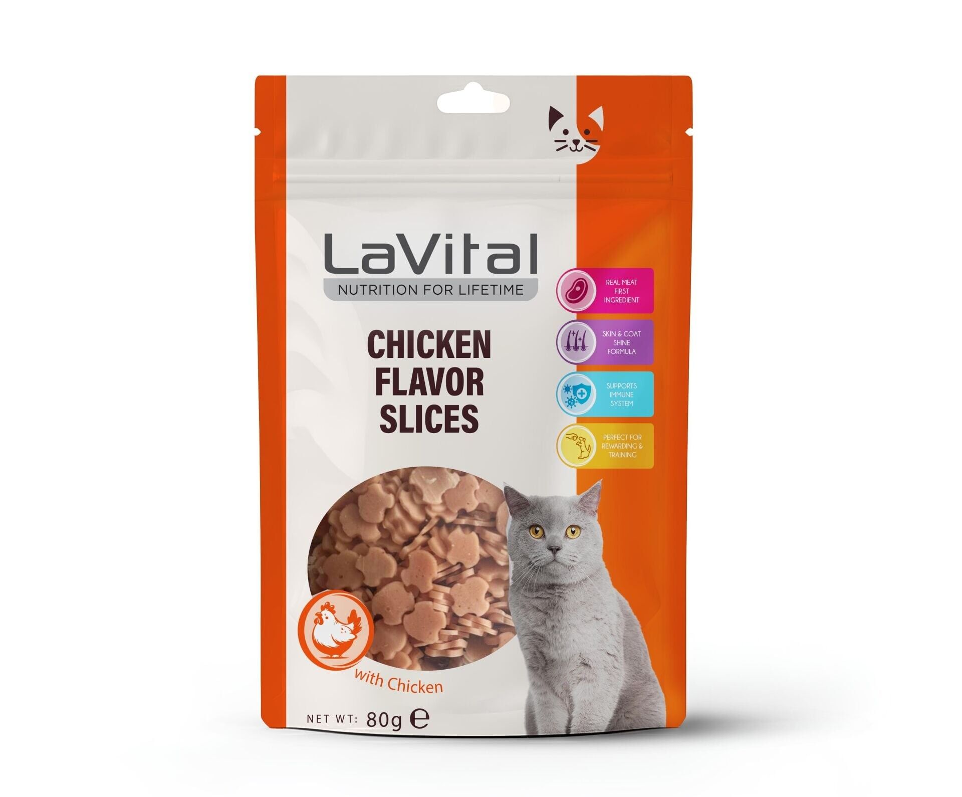 LaVital Kedi Ödül Maması Tavuklu 80gr