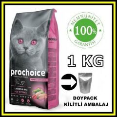 Pro choice Pro 37 kitten TAVUK etli yavru kedi 1 kg açık mama