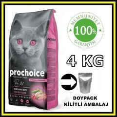 Pro choice Pro 37 kitten TAVUK etli yavru kedi 4 kg açık mama