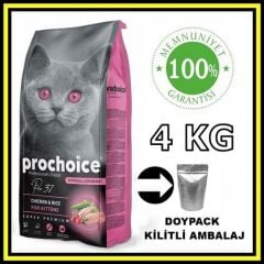 Pro choice Pro 37 kitten TAVUK etli yavru kedi 4 kg açık mama