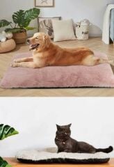 Patiderm Peluş Kedi ve Köpek Yatağı Yer Minderi - Karışık Renk 2XLarge