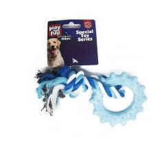 Playfull Plastik ve İpli Köpek Oyuncağı 18 Cm