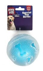 Playfull Kemik Desenli Kauçuk Köpek Oyuncağı 7,5 Cm