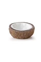 Exo Terra Water Dish Sürüngen Ex Coconut Su Kabı Kahverengi/Beyaz