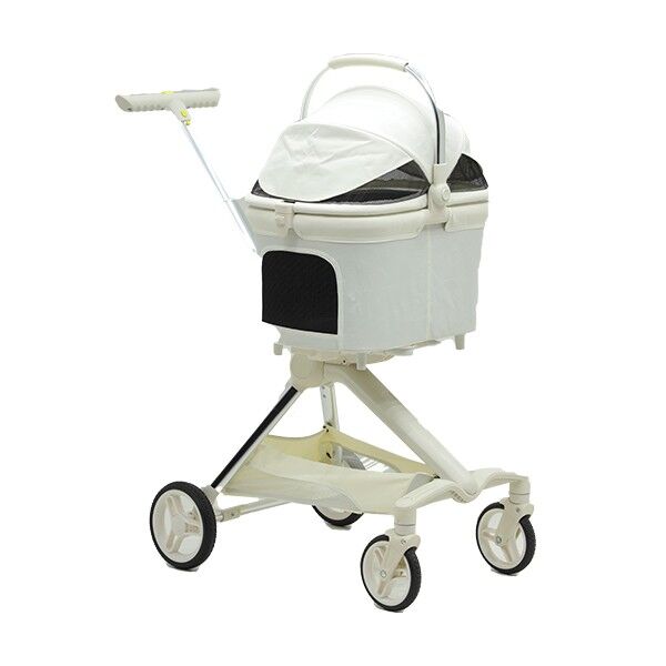 EuroDog Katlanabilir Köpek Arabası Beyaz 66x52x110 cm